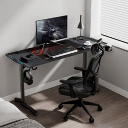 Стол для компьютера (для геймеров) ЕУРЕКА ГИП 55 Блаcк / EUREKA GIP Black