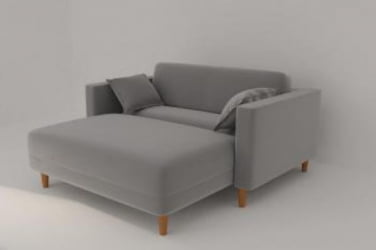 Диван прямой Урвик (Берхоусе) Цвет фасада: Левис 04 велюр; Тип: Прямой; Материал фасада: Металл/Велюр / (Berhouse)