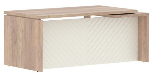 Стол руководителя левый Торр ЛУКС ТЛCТ 189 Л Дуб Каньон Латте / Torr LUX TLCT L