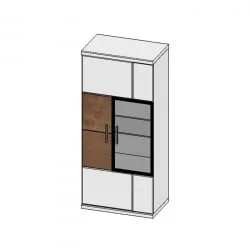 Настенный шкаф Корано Бм.Кор-11 левый Ольха