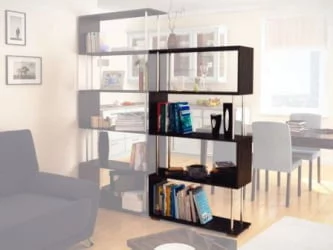 Стеллаж в гостиную Зигзаг 2 венге