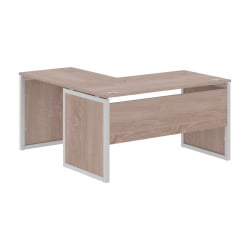 Стол письменный угловой правый КСТЕН-КП КСКПCТ 1415 Р Дуб Сонома Серый / XTEN-QP XQPCT R