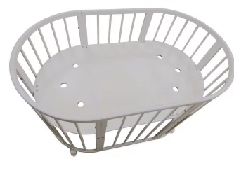 Люлька для новорожденных Меррй Хаппй Мини матовая Белая / Merry Happy Mini