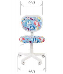 Кресло на колёсиках CХАИРМАН КИДС 106 Вхите Футбол / CHAIRMAN KIDS White