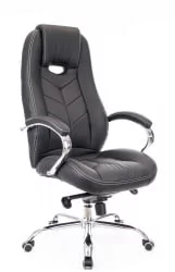 Кресло руководителя Дрифт М экокожа Черный / Drift M