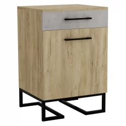 Тумба для обуви с ящиком Лофт (ТОЯ) Дуб натур/Бетон / Loft