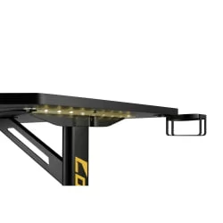 Стол для геймеров ЛУМИ ГМД03-1 c подсветкой Блаcк / LUMI GMD03-1 c Black