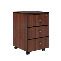 Тумба подкатная с 3 ящиками БРН8630302 Темный орех / BRN8630302