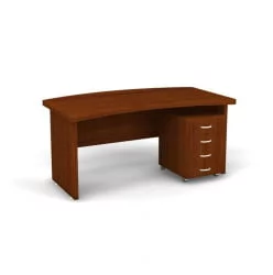 Стол с тумбой Танго СТ9-Р16Р + ТВ9-04з Орех / СТ9-R16R