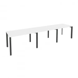 Рабочая станция на П-образном м/к ОНИКС О.МП-РС-3.2.8 Белый Бриллиант/Антрацит / ONIX O.MP-RS-3.2.8