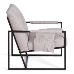 Кресло Чарли ЛУКС/Чарли Люкс велюр/букле, ВТ шапе силвер, 70х80х82 см / Charli LUX/Чарли VT shape silver,