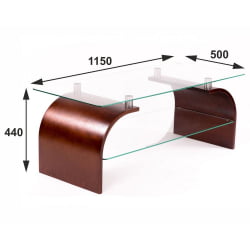 Стол журнальный Гурон 2 Вишня