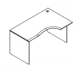 Стол письменный эргономичный правый ВCЕТ 169 Р Дуб сонома / WCET R