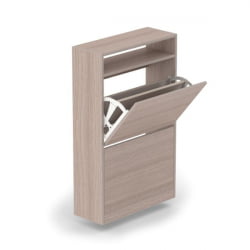 Тумба 2-х уровневая Ясень шимо светлый