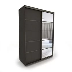 Шкаф-купе 2-х дверный Акцент-Квадро Д 1000х600  Венге/Бронза