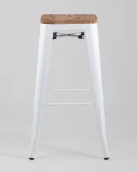 Стул барный ТОЛИКС ВООД Белый глянцевый / TOLIX WOOD