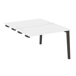 Стол-приставка двойной к опорным элементам ОНИКС ВООД ОВ.Д.СПР-2.7 Белый Бриллиант/Темный / ONIX WOOD OW.D.SPR-2.7