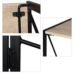 Стол на металлокаркасе БРАБИКС ЛОФТ CД-002 Дуб натуральный / BRABIX LOFT CD-002