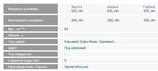 Депозитная ячейка ДБ-6 ДГЛ / DB-6 DGL