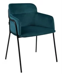 Стул Стрике блаcк Акуамарин / Strike black Aquamarin