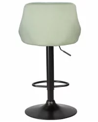Стул барный ДОБРИН ЛОГАН БЛАCК Мятный велюр МДЖ9-87 / DOBRIN LOGAN BLACK MJ9-87