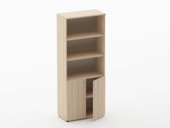 Шкаф высокий полуоткрытый Глассй 6.19.121 Бук светлый / Glassy