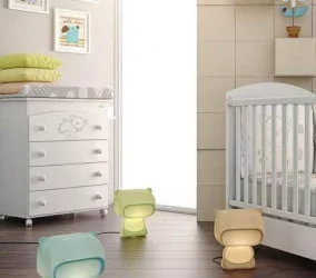 Детский комод Микуна Свеет Беар пеленальный Б-970 вхите матрасик старс грей / Micuna Sweet Bear B-970 white stars grey