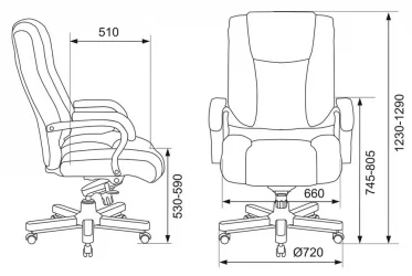 Кресло руководителя Бюрократ Т-9925ВАЛНУТ Светло-коричневый / T-9925WALNUT
