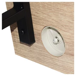 Стол на металлокаркасе БРАБИКС ЛОФТ CД-006 Дуб натуральный / BRABIX LOFT CD-006