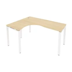 Стол письменный МЕТАЛ СЙСТЕМ БП.СА-4 Л Акация/Белый / METAL SYSTEM