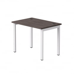 Стол прямой на металлокаркасе, опоры 45 гр Еверпроф ЕВО 254С001 Дуб Пасадена Белый / Everprof EVO 254S001