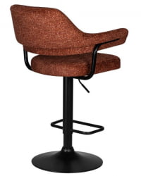 Стул барный ДОБРИН CХАРЛЙ БЛАCК (терракотовый твид (ЛЕО56)) 2 шт / DOBRIN CHARLY BLACK (LEO56))