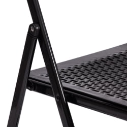 Стул складной ФОЛДЕР (мод. 3016) каркас: металл, сиденье/спинка: пластик, 48,5 х 48 х 82,5 см, блаcк (черный) / FOLDER (mod. black