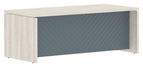 Стол руководителя Торр ЛУКС ТЛСТ 209Х Сосна Эдмонд Серо-голубой / Torr LUX TLST 209H