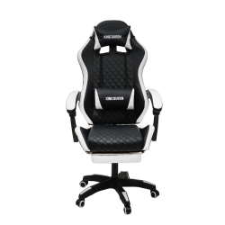 Кресло 892-1 цвет черный/белый с массажем 892-1-блаcк-вхите-масс / 892-1-black-white-mass