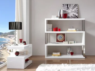 Стеллаж в гостиную ДП-120 Белый / DP-120