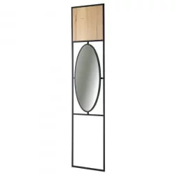 Панель для прихожей с зеркалом Лофт Дуб Натур / Loft