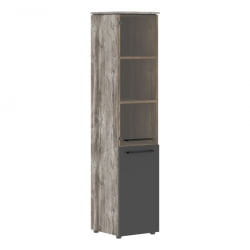 Шкаф-колонка комбинированый МОРРИС ТРЕНД МХC 42.2 Сосна Нордик Антрацит / MORRIS TREND MHC
