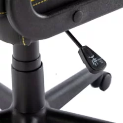 Кресло компьютерное БРАБИКС Стрипе ГМ-202 экокожа Черный-желтый / BRABIX Stripe GM-202