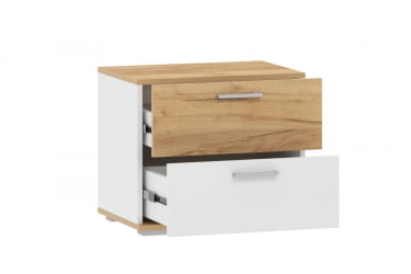 Тумба для обуви Санти НМ 013.24 Белый/Дуб Крафт Золотой