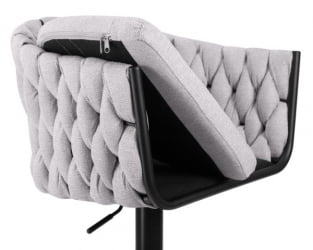 Стул барный ДОБРИН ЛЕОН (серая ткань (ЛАР 275-17)) 2 шт / DOBRIN LEON (LAR