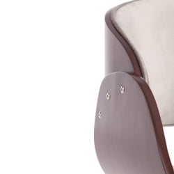 Стул ЛАНДО (мод.8036) дерево / ткань, 59х53х75 см, орех/серый / LANDO (mod.8036)