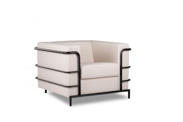 Кресло Аполло 2.0 (1Д) Кремово-белый Еуролине 9100 / Euroline