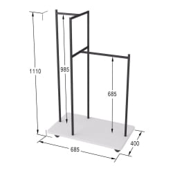 Вешалка Стик Белый