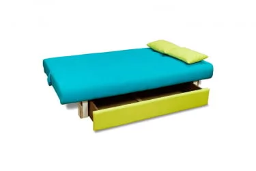 Диван МАНГО 4 (2 категория) Бирюзовый/Салат / MANGO
