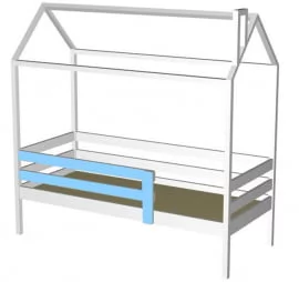 Кровать-домик РооРоом кд-33С Серый / RooRoom