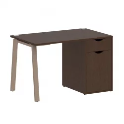 Стол письменный ХОМЕ ОФФИCЕ ВР.СП-3-118.1.А Венге Цаво/Мокко металл / HOME OFFICE VR.SP-3-118.1.A