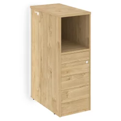 Тумба с подсветкой 5 ящиков ТИП-ОН завершающая, правая ОНИКС О.Р-ТВ-5ТИП.С(Р) Тиквуд светлый / TIP-ON ONIX O.R-TV-5TIP.S(R)