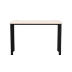 Стол прямой на металлокаркасе, опоры 90 гр Еверпроф ЕВО 254С006 Кашемир Черный / Everprof EVO 254S006