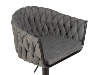 Стул барный ДОБРИН ЛЕОН (графитовая ткань (ЛАР-275-21)) 2 шт / DOBRIN LEON (LAR-275-21))